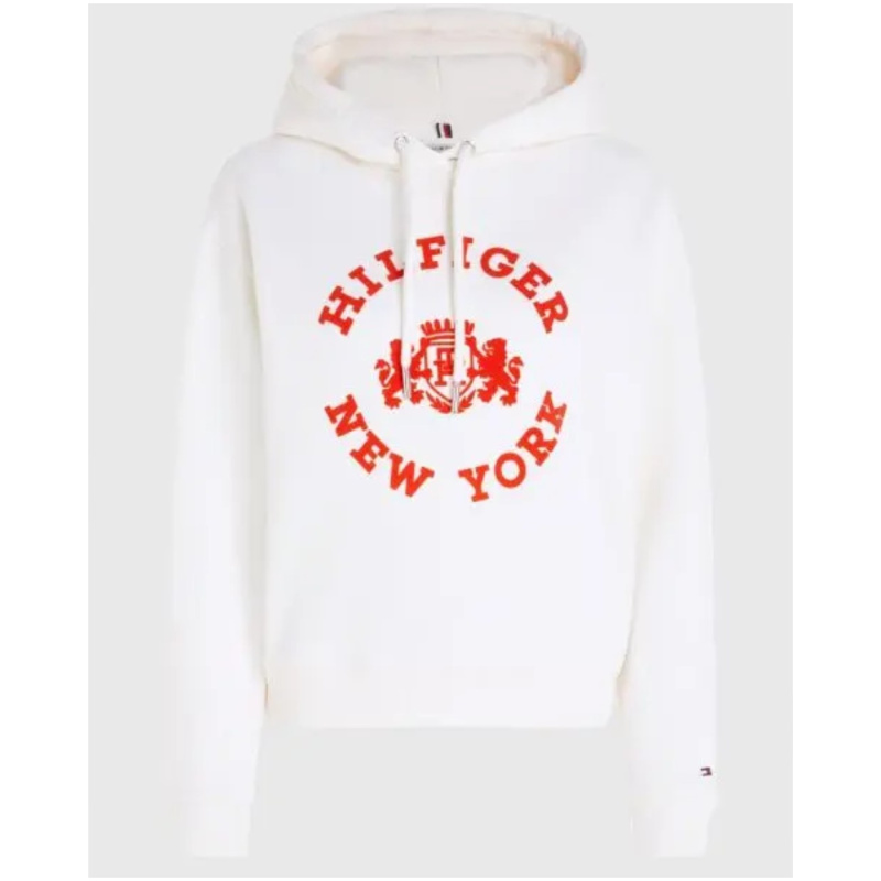TOMMY HILFIGER Reg varsity flock hoodie
